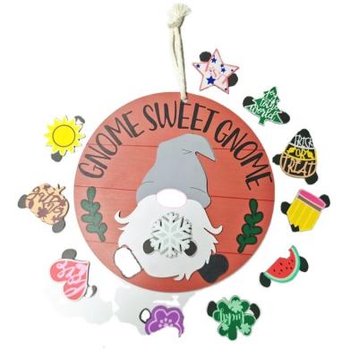 China Wooden Board Christmas Small Hanging Tag Wooden Sign Carving Craft Jewelry Gift Acrylic Pendent Cavity Processing Customization for sale