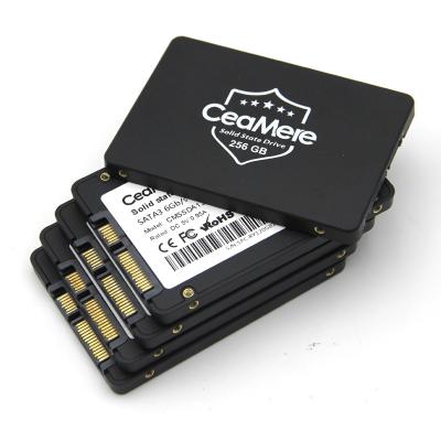 China SSD CeaMere 2.5inch 100pcs black sata disk 128gb solid state disk write speed 500mb/s~600mb/s hard drive for sale