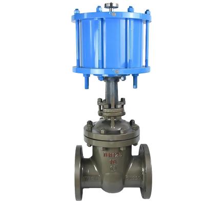 China General Gate Valve Pneumatic High Temperature Steam Cast Steel Quick Shut Off Valve for sale