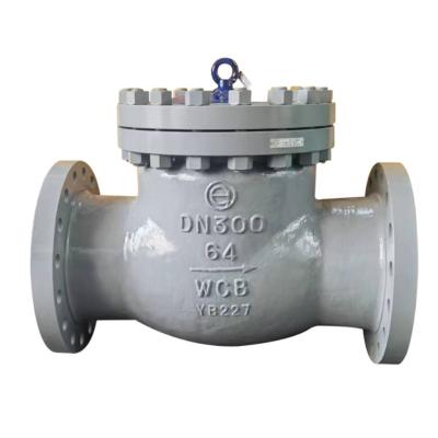 China General Carbon Steel Large Swing Check Valve High Pressure Bored Carbon Steel Flanged Check Valve for sale