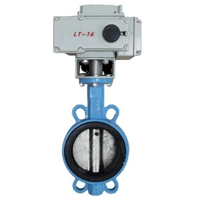 China General Type Sealing Butterfly Valve 304/316 Switch Wafer Type Electric Butterfly Valve DN100 for sale