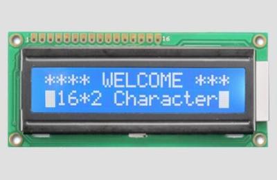 China Parallelle poort 5V karakter LCD display module 16x2 Monochroom Blauw achtergrondlicht Kleur Te koop