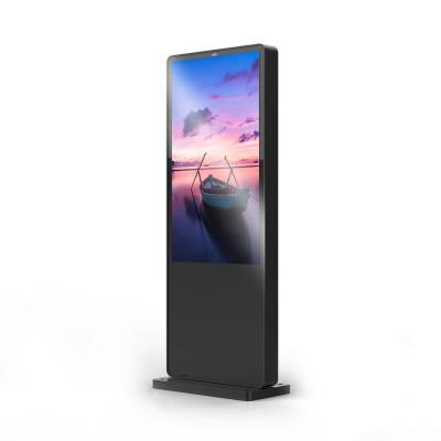 China 55 Inch LCD Outdoor Advertising Player Slim Digital Signage Outdoor Touch Totem for sale