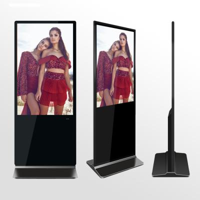 China Indoor 55 Inch LCD Signage Touch Display Advertising Media Player Interactive Totem Touch Screen Android Digital Display for sale