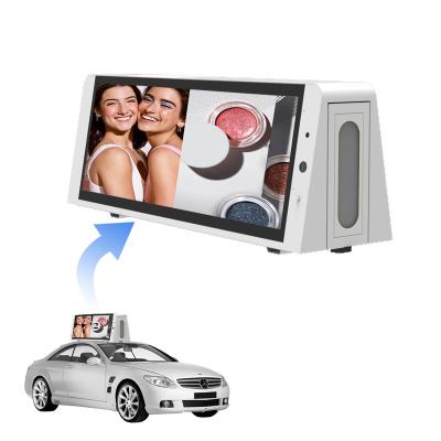 China Outdoor Advertising Screen Pantalla Para Publicitaria Car Roof Advertising Signs Car Roof Advertising Signs Double Side Taxi Top LCD Display for sale