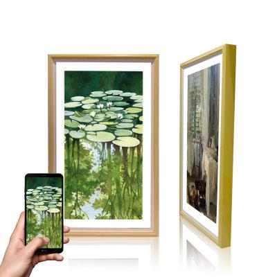 China Wifi 32 24 inch china picture wooden electronic digital digital frames 10 inch mini android wifi wall art picture frames for sale