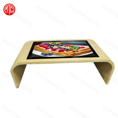 China Indoor Promotional 43inch Touch Game Table With Touch Screen Multi Touch Table Outdoor Waterproof Tempered Glass On Top LCD Table for sale