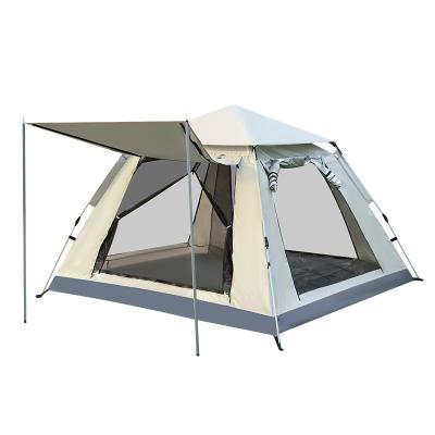 China Anti-mosquito net newcomer tent outdoor tent wholesales double foldable custom portable automatic camping tent 3-4 person for sale