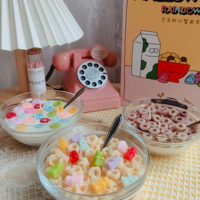 China ZLBH Handmade Drop Shipping Lucky Charms Dry Food Cereal Three Wick Soy Wax Home Decorative Drop Shipping Scented Candle for sale