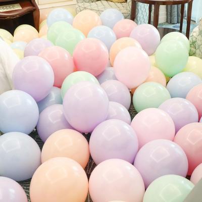 China Wholesale Party Decoration Wedding Birthday Party Decoration 10 Inch Mixed Color Macaron Latex Balloons Arch Garland For Festival for sale