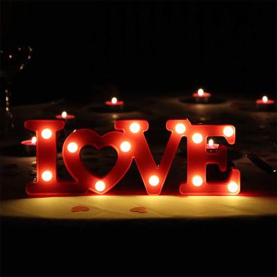 China Valentine Day Room Decoration 4Ft Romantic Love Plastic Marquee Letters Light for sale