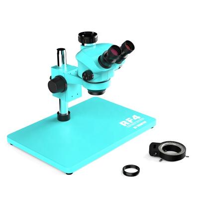 China Wholesale RF4 Zoom RF4 Mobile Repair RF-7050TVP Synchronous Focusing Stereo Trinocular Synchronous Focusing High Quality Working Microscope for sale