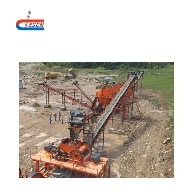 China Stationary / Mobile River Stone / Sandstone Crusher Plant for sale