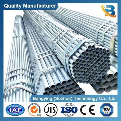 China Round Section Shape Hot Dipped Zinc Coating Galvanised Steel Tube for Building Material for sale