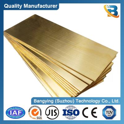 China 3mm Brush Bronze Hard Decorative Copper Sheet with Brass Plate and 45-50 Elongation for sale