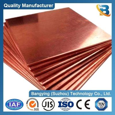 China Alloy C17200 H65 Red Copper Sheet and 0.025-10mm Earthing Copper Alloy Customization for sale