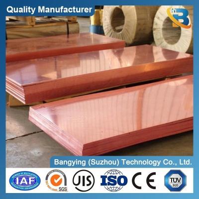 China Pure Copper Sheet C1100 Copper Brass Plate at 22-25MPa Ts and Melting Point 1083 ordm for sale