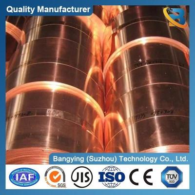 China Red Copper Alloy Strip Coil C110 99.9% Copper Plate for Refrigeration Components for sale