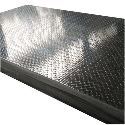 China 1060 H24 3003 5052 Checkered Embossing Diamond Aluminum Tread Plate Customize Samples for sale