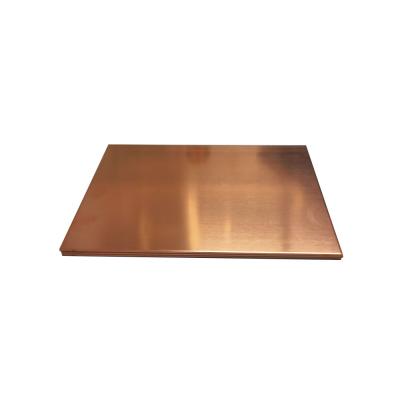 China High Purity 99.99% Red C10100 C12500 T1 T2 Copper Sheet Plate 2mm Customized Thickness for sale