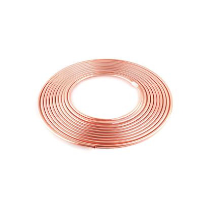 China C10100 C11000 C12000 99.99% Pure Red Pancake Copper Tube Custom Size For Water Tube for sale