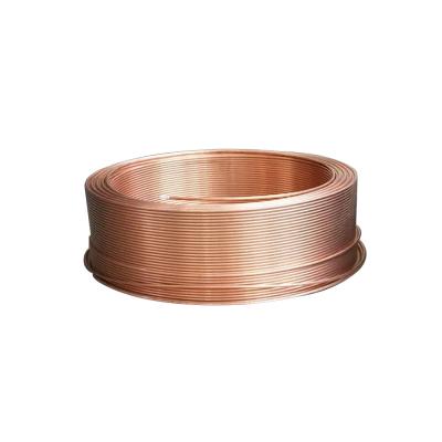 China C10100 C11000 C12200 Copper Tube Pancake Copper Pipes Air Conditioner Red Custom Size for sale