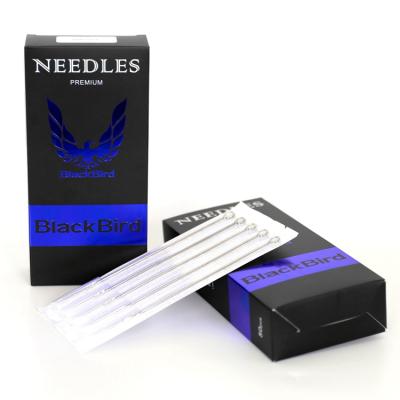 China Permanent Hot Selling Products Safety Silver Steel Tip Disposable Tattoo Needles for sale