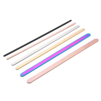 China Other Multiple Colors environmental protection Plating Blank Bar DIY Stainless Steel Bangle Bracelet for sale