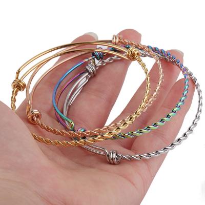 China Other 100% Stainless Steel DIY Charm Bracelet Blank Fried Wrist Jewelry Bracelet For Jewelry Making for sale