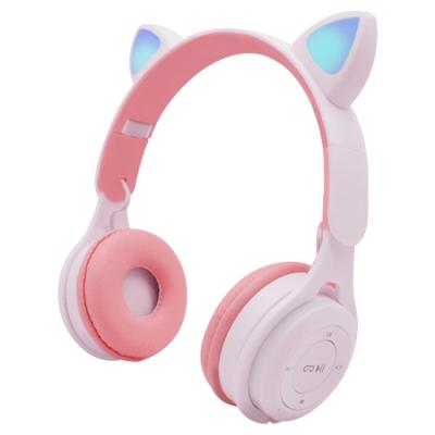 China New Design Headband Headphones Cat Ear Cute Candy Color Wireless Headphones For Kids for sale