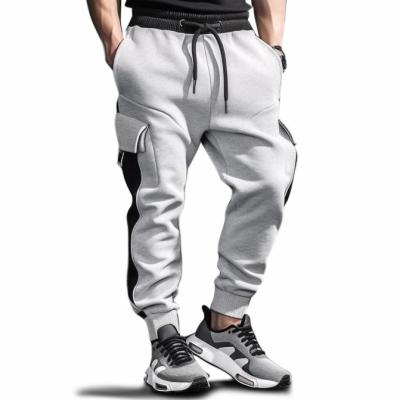 China Custom High Quality Cotton Jogger Men Vintage Cotton Acid Washed Flare Pant Streetwear Anti-wrinkle Stone Wash Flare Sweatpants With String for sale