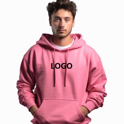 China Anti-Wrinkle Plus Size Mens Hoodies And Sweatshirts Simple White Custom Logo Embroidered Private Label OEM Customize Unisex Hoodie Set for sale