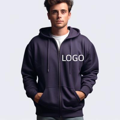 China High Quality Thick French Heavy Custom Fleece Drop Shoulder Anti-wrinkle Terry Pullover Hoodie Men Cotton Oversized Hoodie for sale