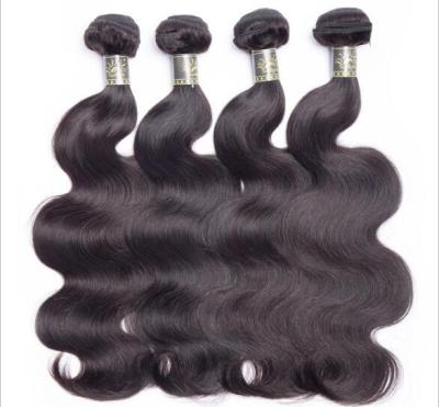 China Sunlight Body Wave Virgin Peruvian Hair 12A 3 Bundles With Lace Closure Full End Human Body Wave Virgin Hair Extension for sale