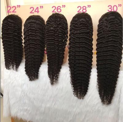 China Lace Front Wigs Wholesale Brazilian Deep Wave Wig Lace Front Human Hair Pre Plucked 13x4 Loose Deep Lace Front Wig For Women Natural Remy for sale