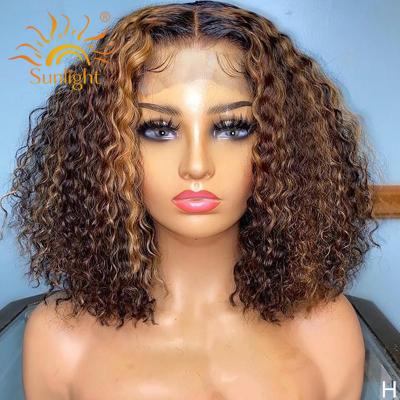 China Cheap Curly Virgin Peruvian Curly Lace Front Wigs Short Lead Lace Front Wigs Sunlight Free Lace Front Wigs Witness Hair Wig Lead Hair for sale