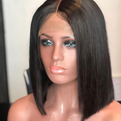 China High Quality Stylish Bob Hair Wigs Human Hair Short Bob Wig Straight Lace Front Wigs Sunlight Straight 150% Density Lace Front Wigs for sale