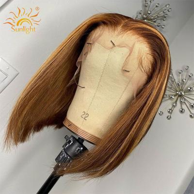 China 100% Human Hair Unprocessed Sunlight Highlighted Wigs 4/27 Color 13*4* T-Part Lace Wig Ombre 150 Density Brazilian Highlight Hair Lead Wig 1 from highlight for sale