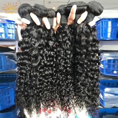 China 2022 Silky Straight Wave Sunlight 10A Curly Cuticle Aligned Raw Hair Bundles With Closure/Headband Cheap Brazilian Cambodian Hair Extension for sale