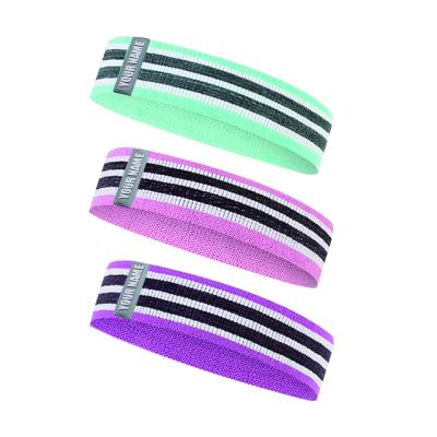 China Commerical 3 Level Home Resistance Gym Various Color Yoga Customized Logo Home Gym Hip Resistance Band for sale