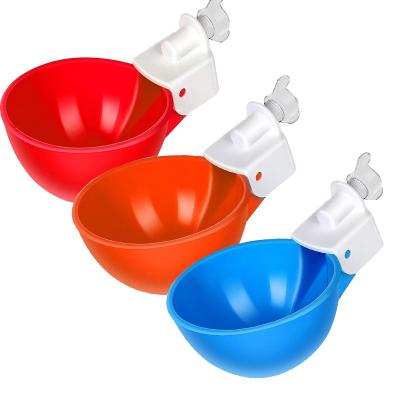 China Durable Chicken Waterer Waterer Poultry Bowl Feeder Automatic Filling Drinking Watering Cups for Chickens Ducks Geese Turkeys for sale