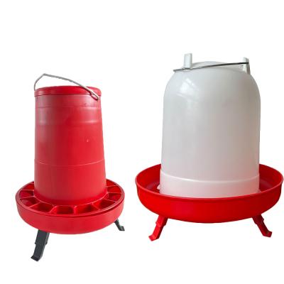 China Durable Chicken Farm Equipment Chicken Waterer with Legs Chick Drinker Feeder for Poultry Farming for sale