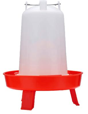 China Durable Automatic Chicken Waterer Feeder With Legs Stand 1.5 L Chicks Water Feed For Farms for sale