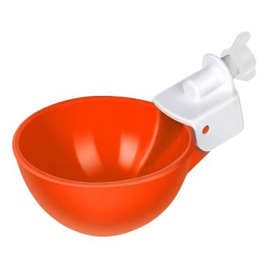 China Automatic Plastic Chicken Waterer Nipples Drinker Cup For Bird Duck Goose Turkey Poultry Water Feeder for sale