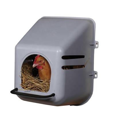 China WALL MOUNT Stocked Plastic Laying Nest Chicken Nest With Perch for sale