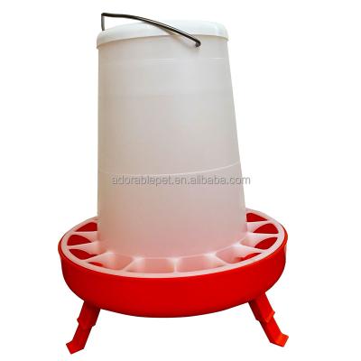 China Durable Chicken Farm Poultry Feeder 5kg Chicken Feeder With Legs for sale