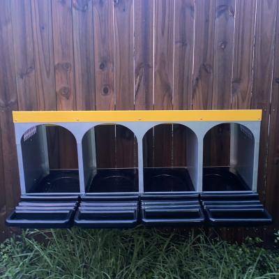 China Durable Backyard Chicken Cage Laying Box Price 4 Nest Chicken Egg Laying Box for sale