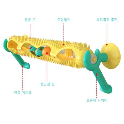 China Educational Toy Rubbing Hair Cat Climbing Frame Toy Viable Face Grinding Rolling Ball For Cats for sale