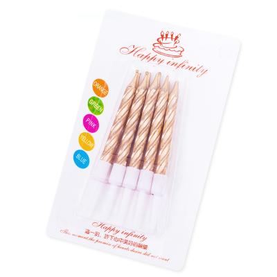 China Wholesale Chinese Candle Factory Birthday Spiral Cake Decoration Relighting Candle for sale