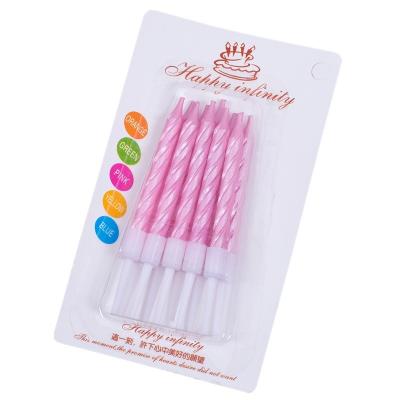 China Relighter Candle 70 PCS Per Bag Wholesale Cheap Price Birthday Party Birthday Spiral Cake Colorful Candle for sale